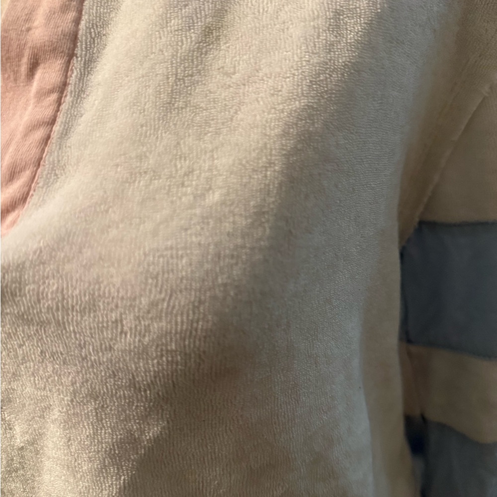SO Light Blue and Cream Cozy Top - Picture 4 of 5